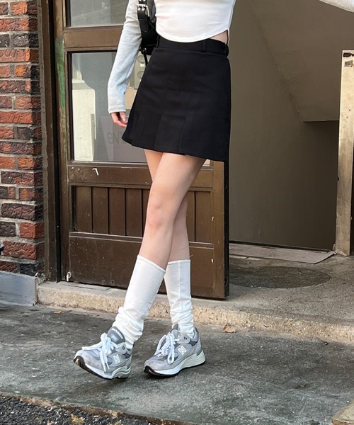 by muni:r(バイ ムニール)の「デイリー裾プリーツスカート(スカート・レディース・ベージュ/ブラック/グレー・FREE)」の20枚目の写真