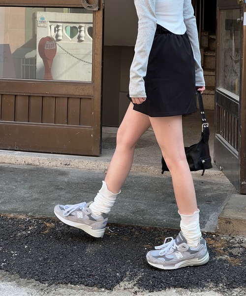 by muni:r(バイ ムニール)の「デイリー裾プリーツスカート(スカート・レディース・ベージュ/ブラック/グレー・FREE)」の13枚目の写真