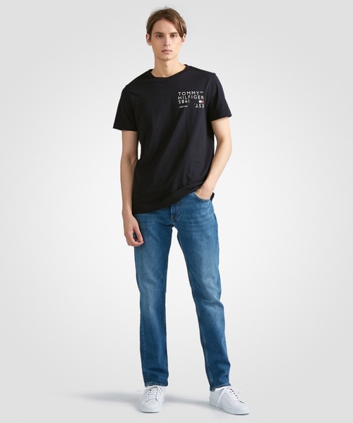 TOMMY HILFIGER（トミーヒルフィガー）の「ブランドラブバックTシャツ（Tシャツ/カットソー・メンズ・グレー/レッド/ホワイト/ネイビー・MEDIUM/SMALL/LARGE/X-LARGE）」の10枚目の写真