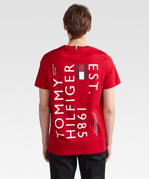 TOMMY HILFIGER（トミーヒルフィガー）の「ブランドラブバックTシャツ（Tシャツ/カットソー・メンズ・グレー/レッド/ホワイト/ネイビー・MEDIUM/SMALL/LARGE/X-LARGE）」の7枚目の写真