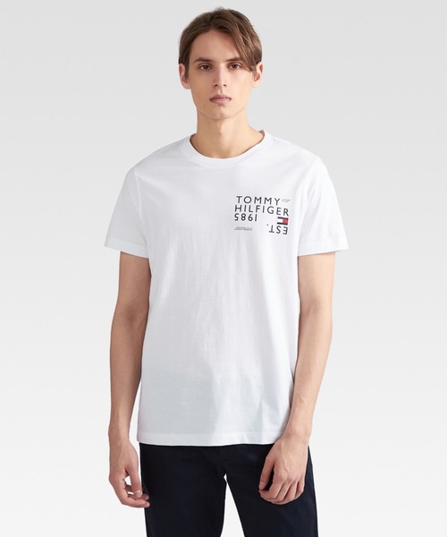 TOMMY HILFIGER（トミーヒルフィガー）の「ブランドラブバックTシャツ（Tシャツ/カットソー・メンズ・グレー/レッド/ホワイト/ネイビー・MEDIUM/SMALL/LARGE/X-LARGE）」の13枚目の写真