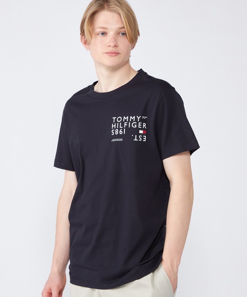 TOMMY HILFIGER（トミーヒルフィガー）の「ブランドラブバックTシャツ（Tシャツ/カットソー・メンズ・グレー/レッド/ホワイト/ネイビー・MEDIUM/SMALL/LARGE/X-LARGE）」の15枚目の写真
