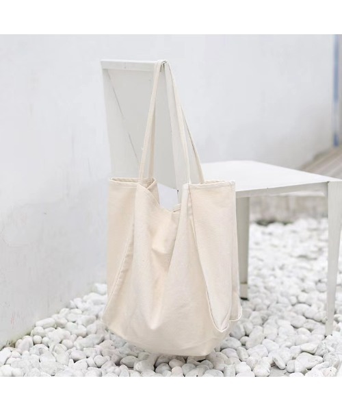 CORNERS(コーナーズ)の「ストライプトートバッグ(トートバッグ・レディース・ブラック/ベージュ/ネイビー/レッド/アイボリー/カーキ/ダークブラック/キャメル・FREE)」の2枚目の写真