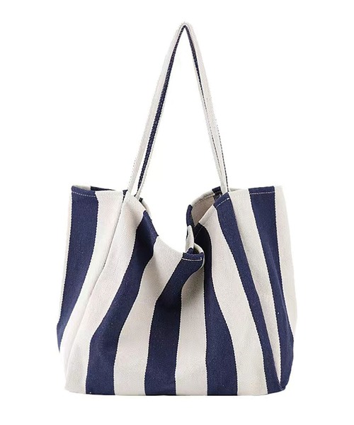 CORNERS(コーナーズ)の「ストライプトートバッグ(トートバッグ・レディース・ブラック/ベージュ/ネイビー/レッド/アイボリー/カーキ/ダークブラック/キャメル・FREE)」の11枚目の写真