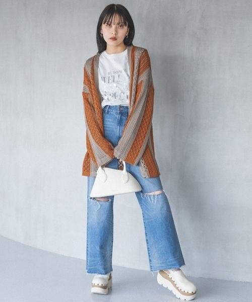JEANASIS(ジーナシス)の「クラッシュストレートデニムパンツ/193870(デニムパンツ・レディース・ブラック/ブルー・SMALL/MEDIUM)」の21枚目の写真