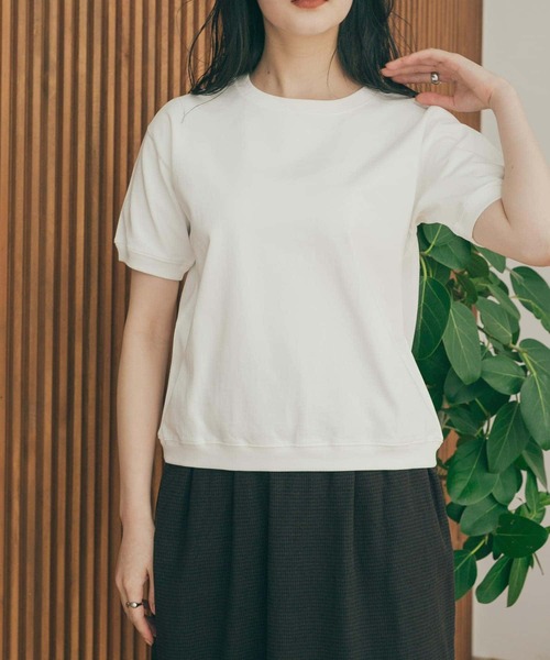 FORK&SPOON（フォークアンドスプーン）の「FORK&SPOON　ヘビーウェイト天竺ショートスリーブTシャツ（Tシャツ/カットソー・レディース・ブラック/オフホワイト/グリーン系その他/ピンク/ネイビー・1）」の19枚目の写真