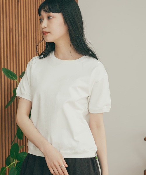 FORK&SPOON（フォークアンドスプーン）の「FORK&SPOON　ヘビーウェイト天竺ショートスリーブTシャツ（Tシャツ/カットソー・レディース・ブラック/オフホワイト/グリーン系その他/ピンク/ネイビー・1）」の20枚目の写真