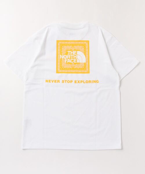 THE NORTH FACE(ザノースフェイス)の「THE NORTH FACE S/S BANDANA SQUARE LOGO TEE ザノースフェイスショート スリーブバンダナスクエアロゴティー(Tシャツ/カットソー・メンズ・ブラック/ホワイト・M/S/L/XL)」の4枚目の写真
