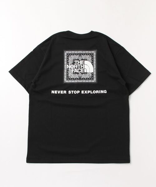 THE NORTH FACE(ザノースフェイス)の「THE NORTH FACE S/S BANDANA SQUARE LOGO TEE ザノースフェイスショート スリーブバンダナスクエアロゴティー(Tシャツ/カットソー・メンズ・ブラック/ホワイト・M/S/L/XL)」の3枚目の写真