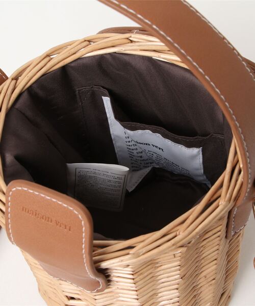 【柳バスケット使用】バケツかごバッグ