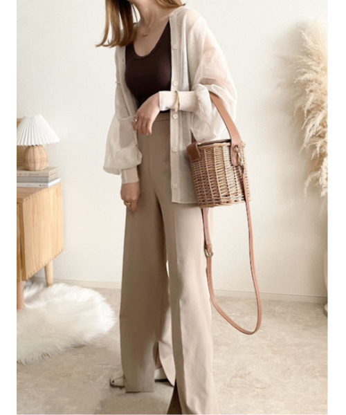 【柳バスケット使用】バケツかごバッグ