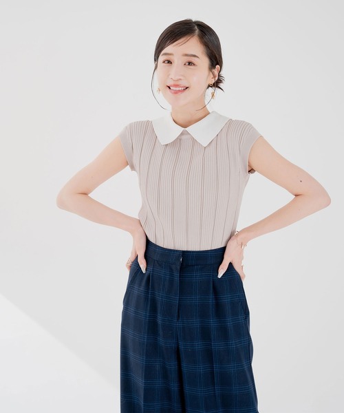 qumerry.（キュメリ）の「バックリボンフレンチプルオーバー（その他トップス・レディース・ネイビー/ブラック/ピンクベージュ・FREE）」の22枚目の写真