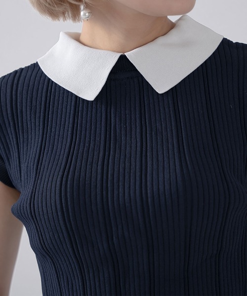 qumerry.（キュメリ）の「バックリボンフレンチプルオーバー（その他トップス・レディース・ネイビー/ブラック/ピンクベージュ・FREE）」の14枚目の写真