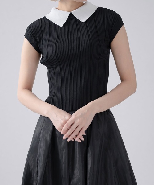 qumerry.（キュメリ）の「バックリボンフレンチプルオーバー（その他トップス・レディース・ネイビー/ブラック/ピンクベージュ・FREE）」の18枚目の写真