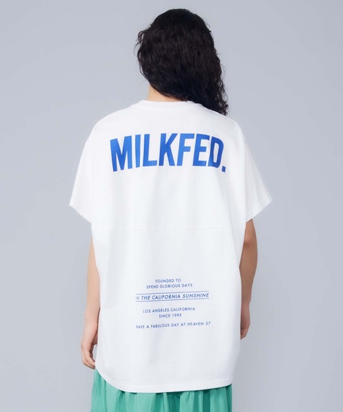 MILKFED.(ミルクフェド)の「BALLOON SS TOP(Tシャツ/カットソー・レディース・ホワイト/ブラック/オレンジ・ONE SIZE)」の6枚目の写真