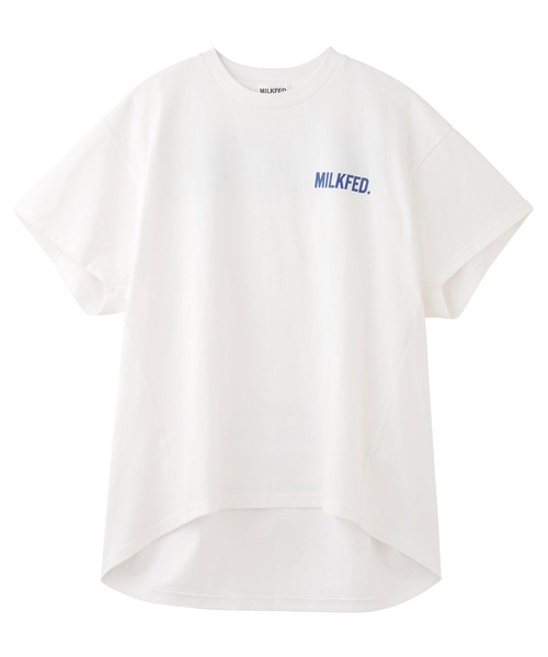 MILKFED.(ミルクフェド)の「BALLOON SS TOP(Tシャツ/カットソー・レディース・ホワイト/ブラック/オレンジ・ONE SIZE)」の4枚目の写真
