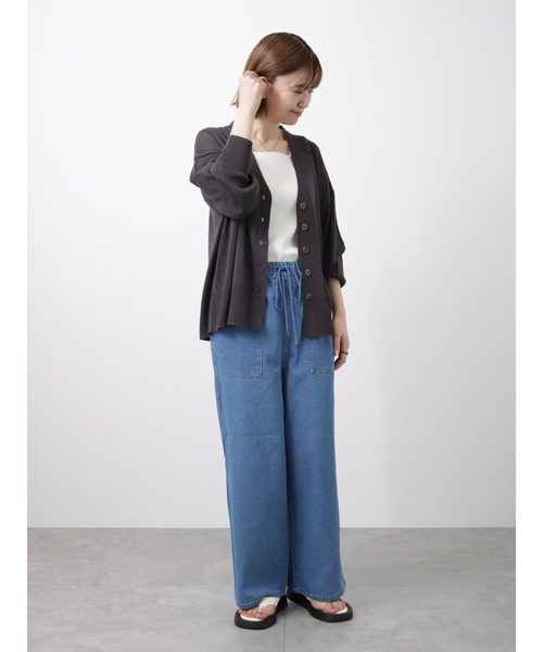 Lugnoncure（ルノンキュール）の「テレコスクエアネックタンクトップ（タンクトップ・レディース・ブラック/オフホワイト/ブルー/ミント・ﾌﾘ-）」の13枚目の写真