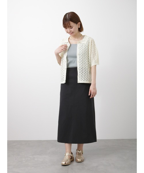 Lugnoncure（ルノンキュール）の「テレコスクエアネックタンクトップ（タンクトップ・レディース・ブラック/オフホワイト/ブルー/ミント・ﾌﾘ-）」の16枚目の写真