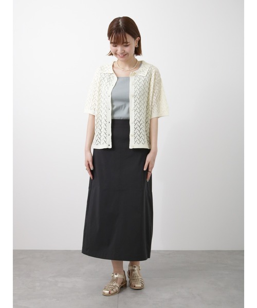 Lugnoncure（ルノンキュール）の「テレコスクエアネックタンクトップ（タンクトップ・レディース・ブラック/オフホワイト/ブルー/ミント・ﾌﾘ-）」の17枚目の写真