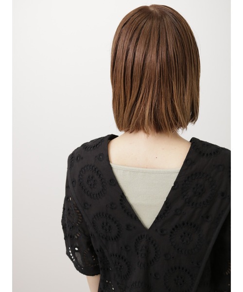 Lugnoncure（ルノンキュール）の「テレコスクエアネックタンクトップ（タンクトップ・レディース・ブラック/オフホワイト/ブルー/ミント・ﾌﾘ-）」の19枚目の写真