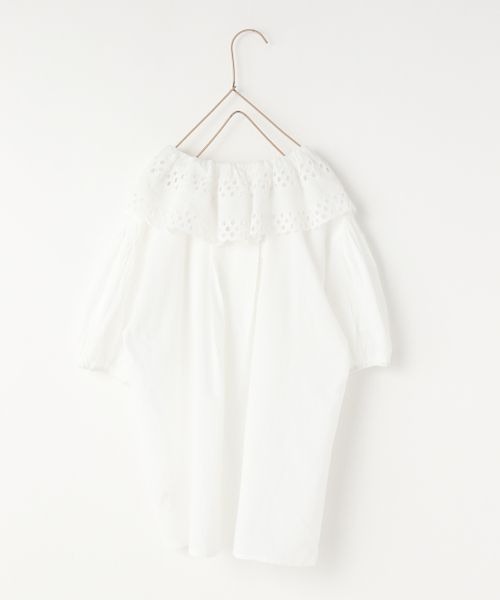 LOWRYS FARM（ローリーズファーム）の「ＩＮＤＩＡＩＳフリルワンピースＳＳ　198767（ワンピース・キッズ・ホワイト/ブルー・110cm/120cm/130cm/140cm/150cm）」の11枚目の写真