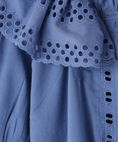 LOWRYS FARM（ローリーズファーム）の「ＩＮＤＩＡＩＳフリルワンピースＳＳ　198767（ワンピース・キッズ・ホワイト/ブルー・110cm/120cm/130cm/140cm/150cm）」の18枚目の写真