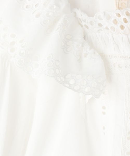 LOWRYS FARM（ローリーズファーム）の「ＩＮＤＩＡＩＳフリルワンピースＳＳ　198767（ワンピース・キッズ・ホワイト/ブルー・110cm/120cm/130cm/140cm/150cm）」の16枚目の写真