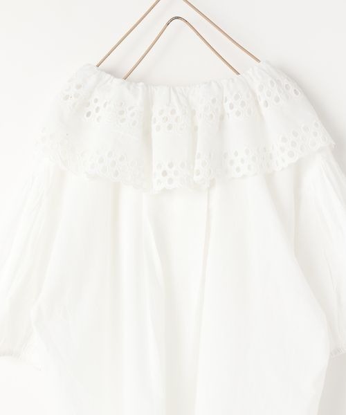 LOWRYS FARM（ローリーズファーム）の「ＩＮＤＩＡＩＳフリルワンピースＳＳ　198767（ワンピース・キッズ・ホワイト/ブルー・110cm/120cm/130cm/140cm/150cm）」の10枚目の写真