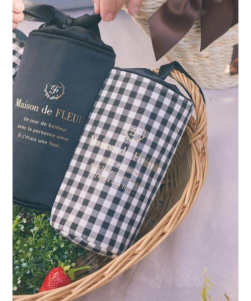 Maison de FLEUR（メゾンドフルール）の「ギンガムチェック巾着ボトル