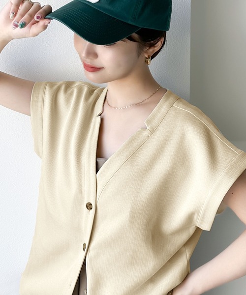 Java(ジャバ)の「《JaVa ジャバコラボ》大人の魅力。2wayリネンライクショートブラウス(シャツ/ブラウス・レディース・アイボリー/ベージュ/ブラック・X-LARGE/SMALL/LARGE/MEDIUM)」の21枚目の写真