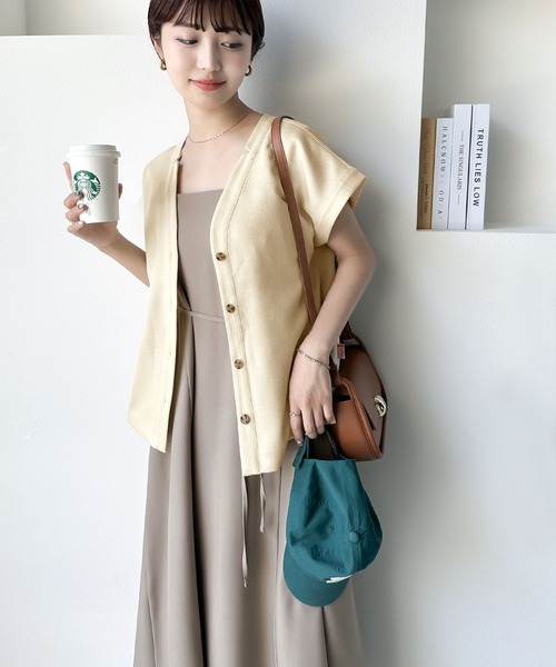 Java(ジャバ)の「《JaVa ジャバコラボ》大人の魅力。2wayリネンライクショートブラウス(シャツ/ブラウス・レディース・アイボリー/ベージュ/ブラック・X-LARGE/SMALL/LARGE/MEDIUM)」の20枚目の写真