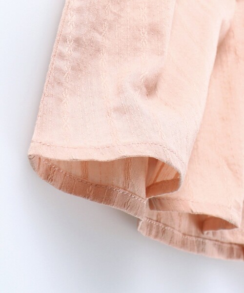 BRANSHES(ブランシェス)の「【プチレディ】配色パイピング半袖ブラウス(シャツ/ブラウス・キッズ・ピンク/ライトグリーン・100/150/110/130/140/120)」の6枚目の写真