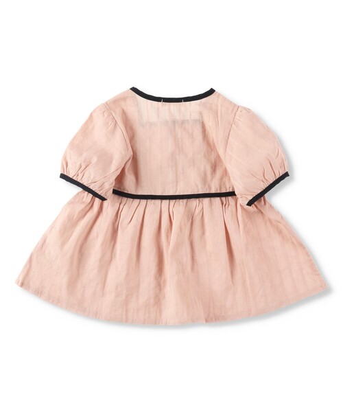 BRANSHES(ブランシェス)の「【プチレディ】配色パイピング半袖ブラウス(シャツ/ブラウス・キッズ・ピンク/ライトグリーン・100/150/110/130/140/120)」の18枚目の写真