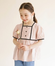 BRANSHES | 【プチレディ】配色パイピング半袖ブラウス(シャツ/ブラウス)