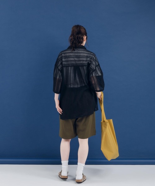 MUHET（ミュエータ）の「透かし編みレギュラーカラーシャツ（シャツ/ブラウス・レディース・ブラック/その他/オフホワイト・MEDIUM/X-LARGE）」の20枚目の写真