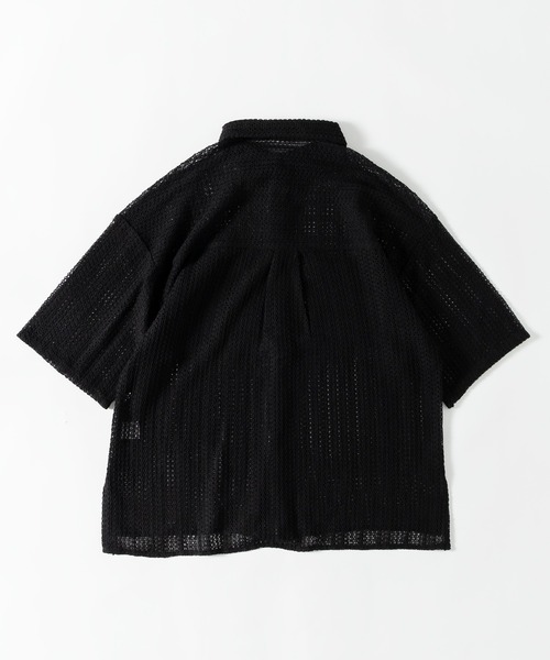 MUHET（ミュエータ）の「透かし編みレギュラーカラーシャツ（シャツ/ブラウス・レディース・ブラック/その他/オフホワイト・MEDIUM/X-LARGE）」の11枚目の写真