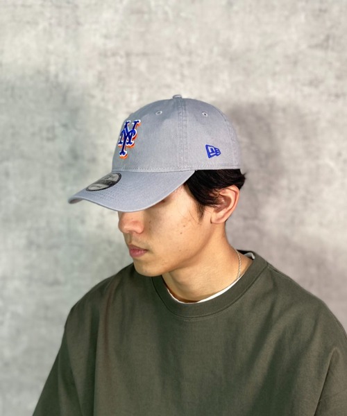 NEW ERA(ニューエラ)の「NEW ERA/ニューエラ キャップ 9TWENTY クロスストラップ ニューヨーク・メッツ ムラサキスポーツ カスタムカラー 13731673(キャップ・メンズ・グレー・FREE)」の4枚目の写真