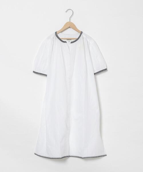 coen(コーエン)の「Market(マーケット)刺繍シャツワンピース(ワンピース・キッズ・オフホワイト/ロイヤルブルー・130/110/150)」の9枚目の写真