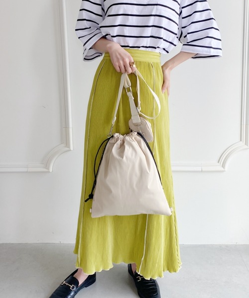 thank U more（サンキューモア）の「マルチポーチ付き【2WAY】エステルショルダーバッグ＆ボディーバッグ（ショルダーバッグ・レディース・アイボリー/ブラック/ブラウン/グリーン・FREE）」の17枚目の写真