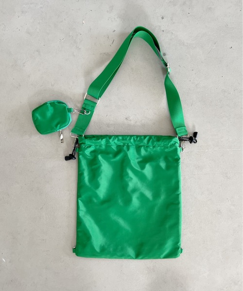 thank U more（サンキューモア）の「マルチポーチ付き【2WAY】エステルショルダーバッグ＆ボディーバッグ（ショルダーバッグ・レディース・アイボリー/ブラック/ブラウン/グリーン・FREE）」の8枚目の写真