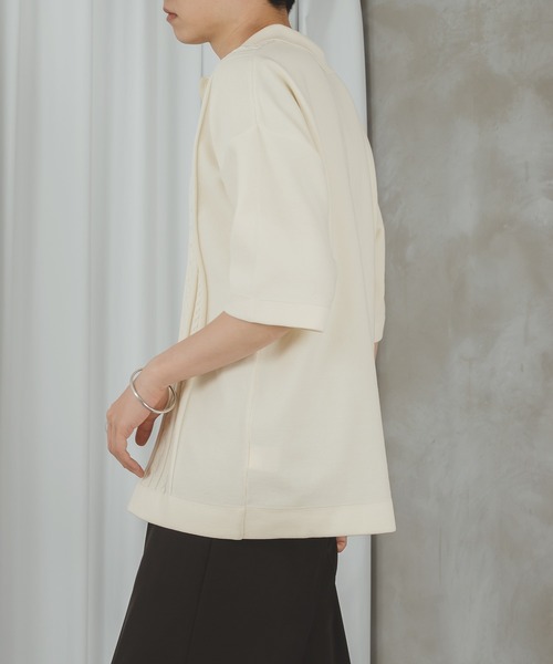 selle glant（セレグランテ）の「CABLE LINE KNIT POLO/ケーブルラインポロニット（ポロシャツ・メンズ・オフホワイト/グリーン・LARGE/MEDIUM）」の16枚目の写真