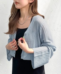 メッシュV開きカーディガン【ZOZOTOWN限定アイテム】