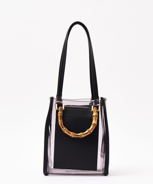 LOWELL things（ロウェル　シングス）の「Lucent/ｸﾘｱﾊﾞｰﾁｶﾙ2WAY（トートバッグ・レディース・ブラウン/ホワイト/ブラック・フリー）」の4枚目の写真