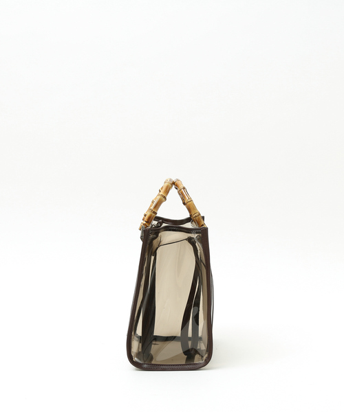 LOWELL things（ロウェル　シングス）の「Lucent/ｸﾘｱﾊﾞｰﾁｶﾙ2WAY（トートバッグ・レディース・ブラウン/ホワイト/ブラック・フリー）」の15枚目の写真