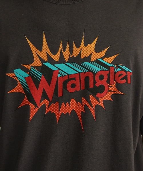 Wrangler（ラングラー）の「Wrangler/ラングラー ロゴポップ 半袖Tシャツ（Tシャツ/カットソー・メンズ・チャコールグレー/チャコール/イエロー/ホワイト系その他/グリーン/ホワイト・X-LARGE/SMALL/LARGE/MEDIUM）」の21枚目の写真