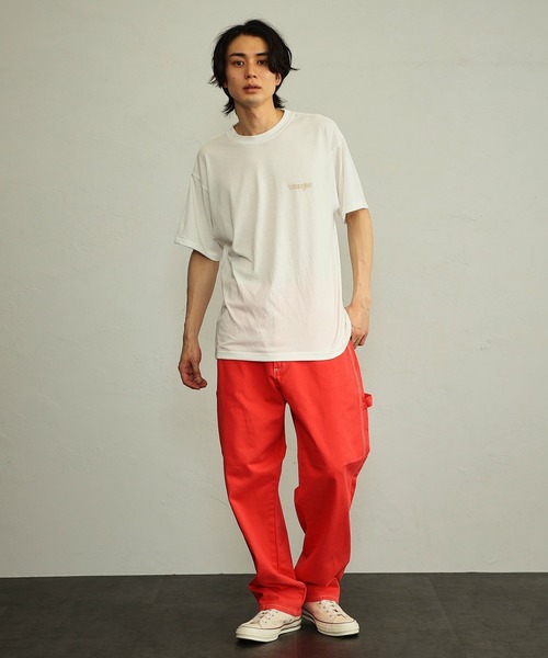 Wrangler（ラングラー）の「Wrangler/ラングラー ロゴポップ 半袖Tシャツ（Tシャツ/カットソー・メンズ・チャコールグレー/チャコール/イエロー/ホワイト系その他/グリーン/ホワイト・X-LARGE/SMALL/LARGE/MEDIUM）」の22枚目の写真