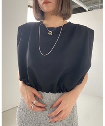 パフショルダーコンパクトTシャツ