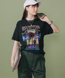Led Zeppelin Inglewood California 1977 Classic Rock Music Band T Shirt Tシャツ グラフィックTシャツ