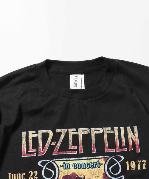 ROOPTOKYO(ループトウキョウ)の「Led Zeppelin Inglewood California 1977 Classic Rock Music Band T Shirt Tシャツ グラフィックTシャツ(Tシャツ/カットソー・メンズ・ブラック・S/M/L/XL)」の4枚目の写真