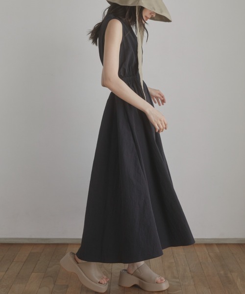 ACYM（アシーム）の「Back open nylon ワンピース（ワンピース
